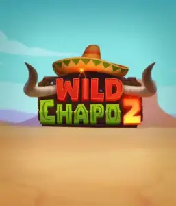 Step into the vibrant Mexican desert with the Wild Chapo 2 game by Relax Gaming, featuring a whimsical bull wearing a sombrero against a serene desert backdrop. This image conveys the fun and adventure of the game, great for fans of animated adventure slots, delivering a delightful adventure.