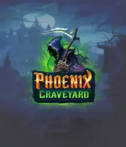 The eerie and atmospheric Phoenix Graveyard slot game interface by ELK Studios, featuring a mysterious graveyard setting. Displayed in this image is the slot's dynamic reel expansion mechanism, alongside its gorgeous symbols and supernatural theme. The design reflects the game's mythological story of resurrection, attractive for those drawn to the supernatural.